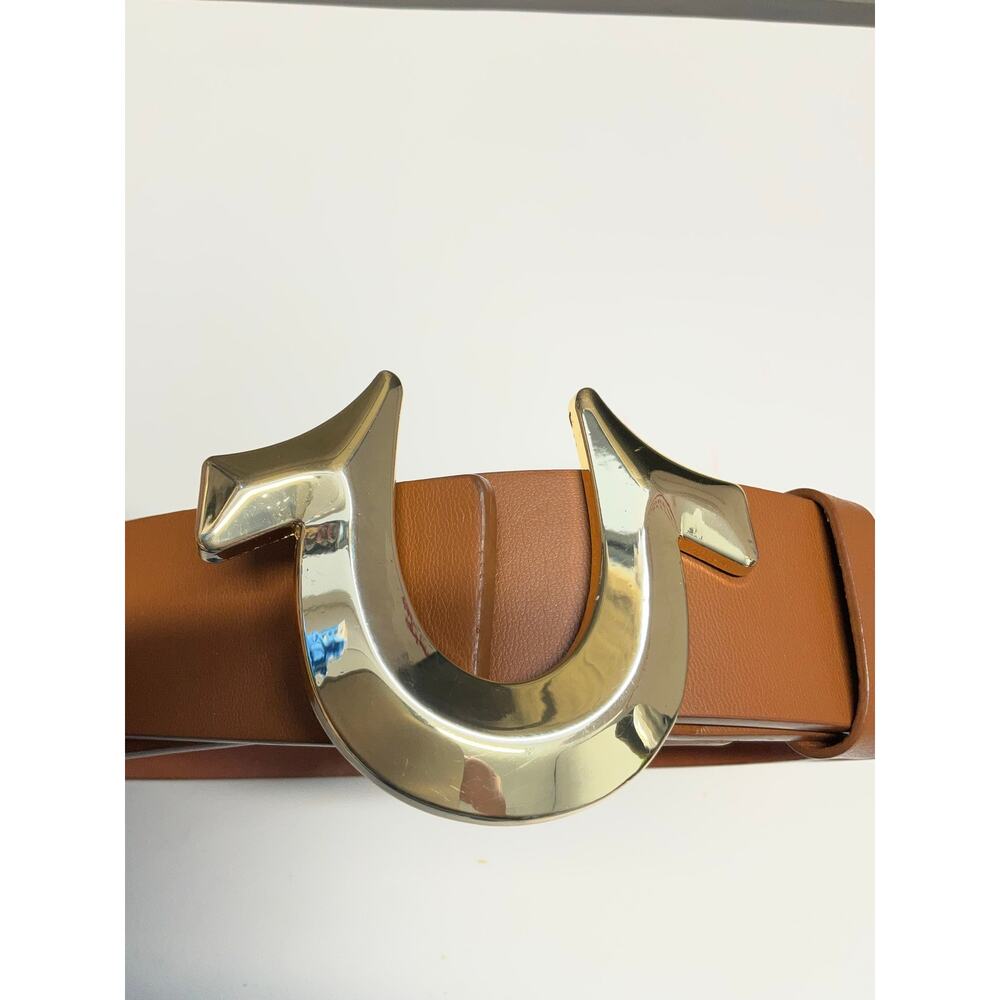 True Religion Horseshoe Plaque belt buckle - Picture 3 of 5
